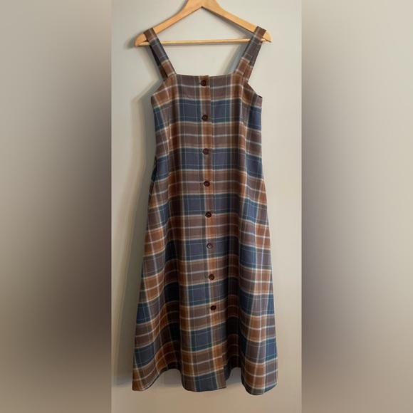 🇬🇧 Cawley Studios wool lined pinafore dress - Picture 2 of 13